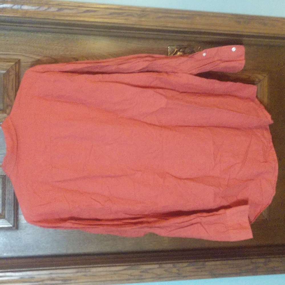 2/$15 Old Navy 55% Linen Men's XXL Long Sleeve Button Down Shirt - Picture 3 of 4